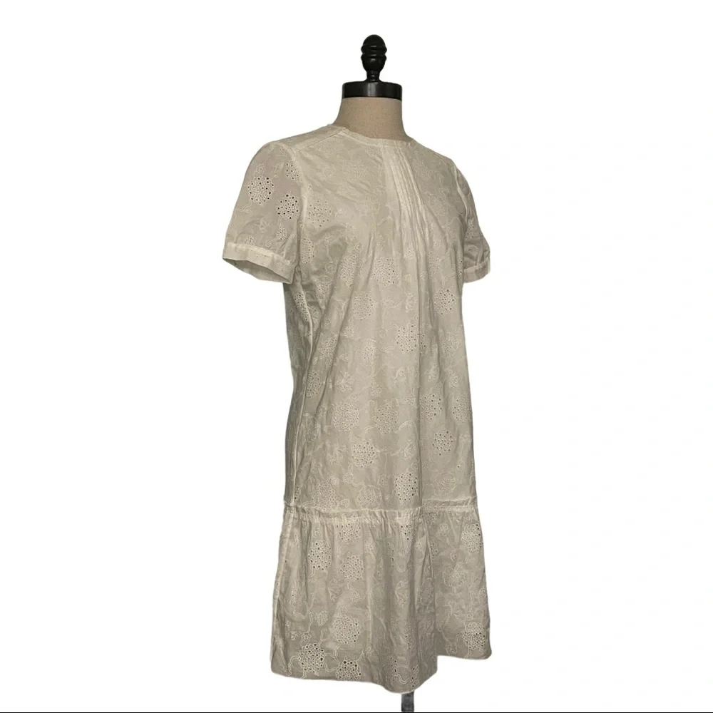 Coach Soft White Lace Round Neck Dress - Picture 4 of 7